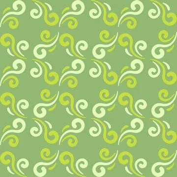 Seamless tile pattern in traditional style. Simple abstract spiral shapes. .. Stock Illustration