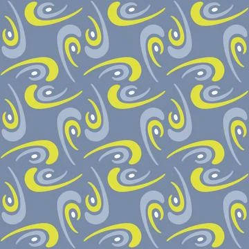 Seamless tile pattern in traditional style. Simple abstract spiral shapes. .. Illustrazione stock