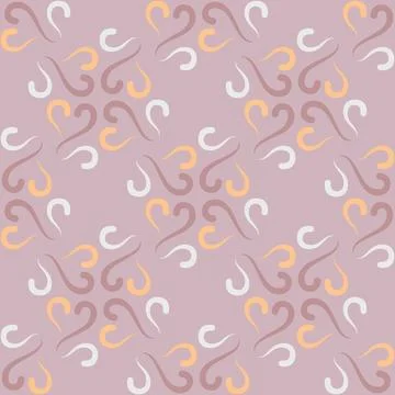 Seamless tile pattern in traditional style. Simple abstract spiral shapes. .. Illustrazione stock