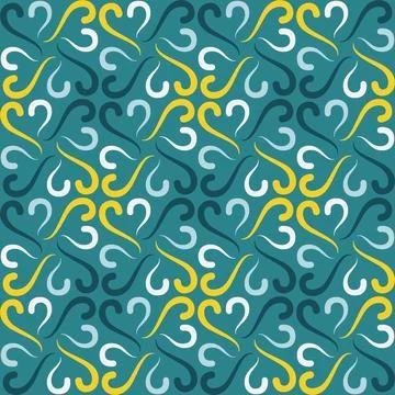 Seamless tile pattern in traditional style. Simple abstract spiral shapes. .. Illustrazione stock