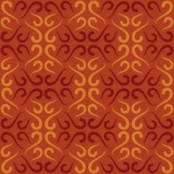 Seamless tile pattern in traditional style. Simple abstract spiral shapes. .. 스톡 일러스트