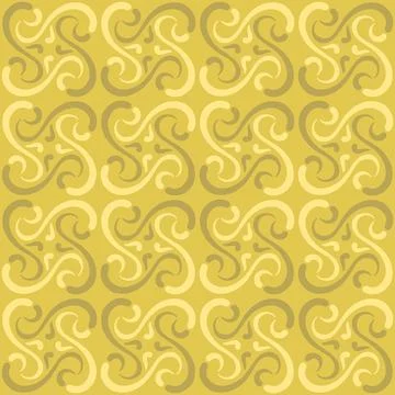 Seamless tile pattern in traditional style. Simple abstract spiral shapes. .. Illustrazione stock