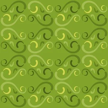 Seamless tile pattern in traditional style. Simple abstract spiral shapes. .. Stock Illustration