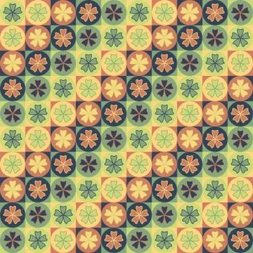 Seamless tile petal pattern Stock-Illustration