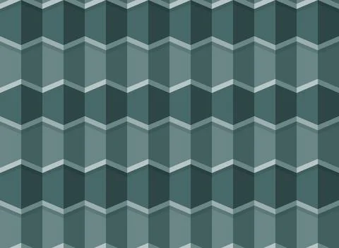 Seamless tile roof. Textured pattern of repeat ceramic rooftop. Clay tiles Stock Illustration