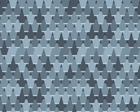 Seamless tile roof. Textured pattern of repeat ceramic rooftop. Clay tiles 스톡 일러스트