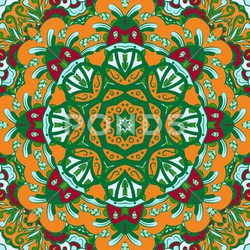 Seamless tile texture. Tracery mehndi design image. Ethnic doodle art ...