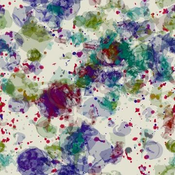 Seamless Tileable Abstract Art Pattern With Fluid Color Ink Splotches Stock Illustration
