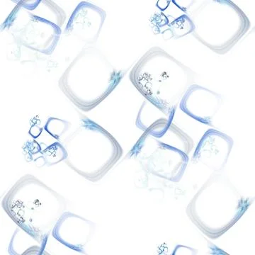 Seamless tileable abstract fractal theme Stock Illustration