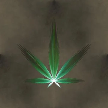 Seamless tileable marijuana background Stock Illustration