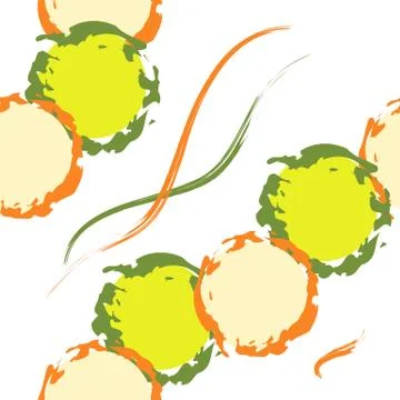 Seamless tileable pattern with abstract shapes Stock Illustration