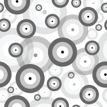 Seamless tileable texture with greek evil eye in black color Stock Illustration