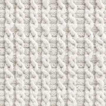 Seamless Tileable White Wool Knitting Pattern Texture, Close-up Detail Stock Photos