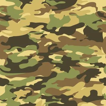 Seamless tiling Camouflage pattern Stock Illustration