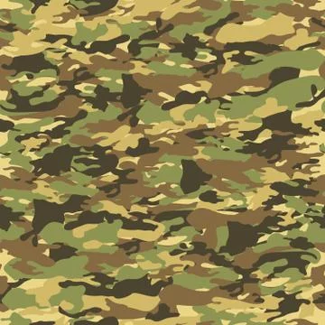 Seamless tiling Camouflage pattern Stock Illustration