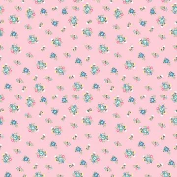 Seamless tiny cute flower pattern Stock Illustration