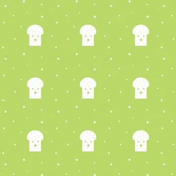 Seamless Toast For Breakfast Pattern Background Stock Illustration