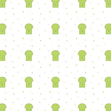 Seamless Toast For Breakfast Pattern Stock Illustration