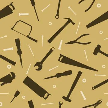 Seamless tools Stock Illustration