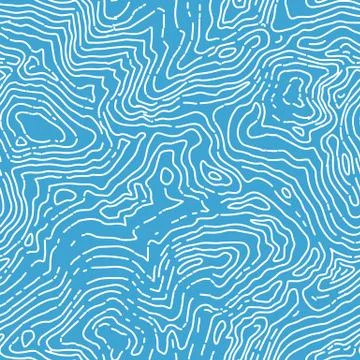 Seamless topographic contour map pattern. Vector seamless background. Illustrazione stock