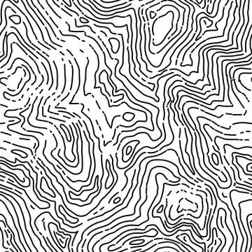 Seamless topographic contour map pattern. Vector seamless background. Illustrazione stock