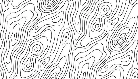 Seamless topographic map texture. Line topography map contour background Stock Illustration