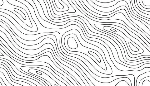 Seamless topographic map texture. Line topography map contour background Stock Illustration