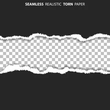 Seamless Torn Hole on Paper Stock Illustration