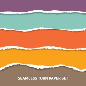 Seamless Torn Paper Concept Stockillustratie