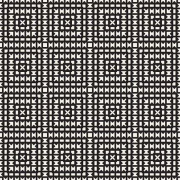 Seamless tracery pattern. Repeated lattice. Symmetric geometric abstract wall Stock Illustration