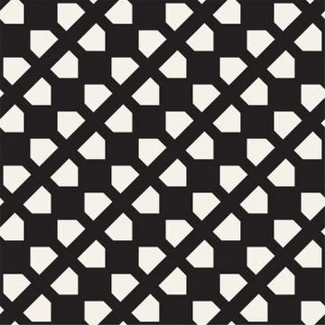 Seamless tracery pattern. Repeated lattice. Symmetric geometric abstract wall Illustrazione stock
