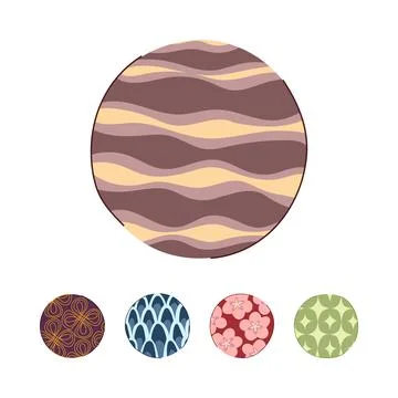 Seamless traditional circular patterns and design elements ornamenting deco.. Stock Illustration