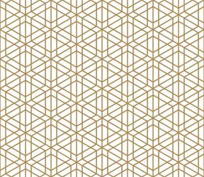 Seamless traditional Kumiko pattern Stock Illustration