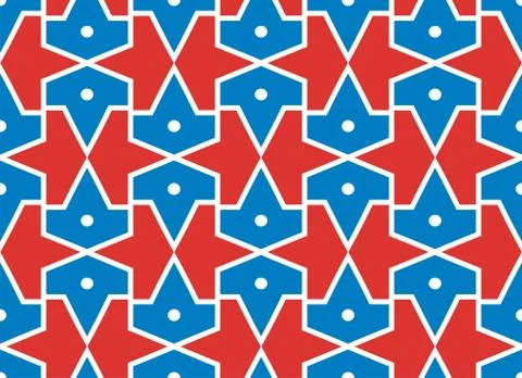 Seamless traditional vector islamic pattern -girih for ethnic design Stock Illustration