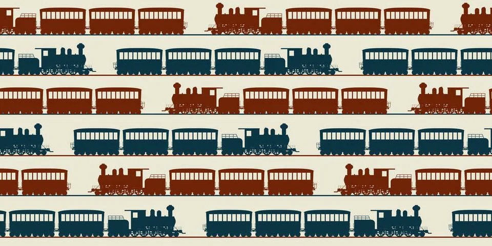 Seamless train pattern Train seamless pattern, graphic arts Copyright: xZo... Foto stock