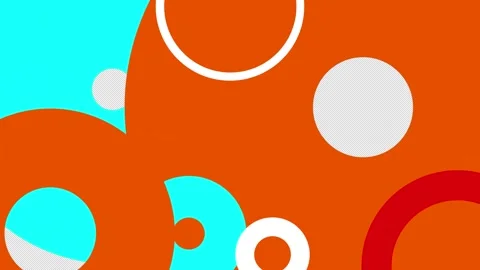 Seamless transition with multiple colourful circles expanding together Stock-Footage 278140871