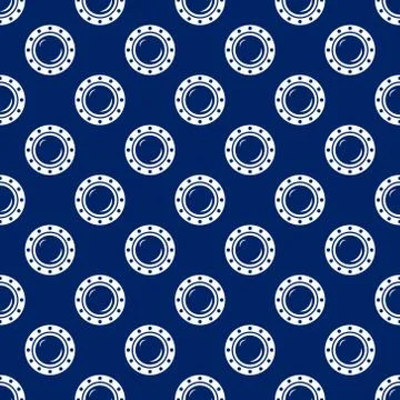 Seamless Travel Pattern with Porthole Stock Illustration