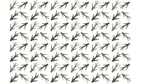 Seamless tree branch repeated pattern design, women's long dress pattern, 스톡 일러스트