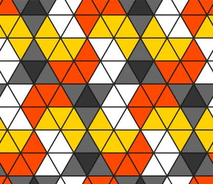 Seamless triangle pattern. Geometric wallpaper of the surface. Unique background Illustrazione stock