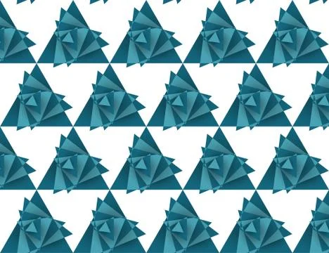 Seamless triangle pattern, tornado Stock Illustration