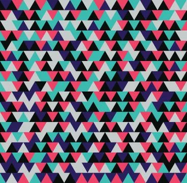 Seamless triangle pattern. Vector background. Geometric retro abstract Illustrazione stock