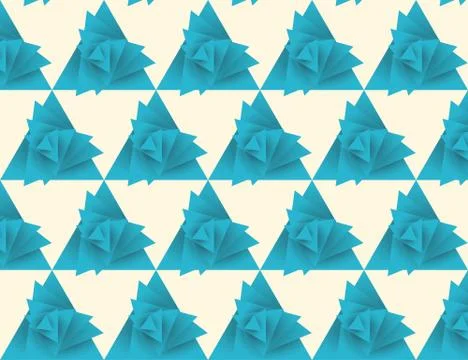 Seamless triangle pattern, whirlwind Stock Illustration