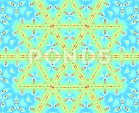 Seamless triangle pattern yellow blue 库存插图
