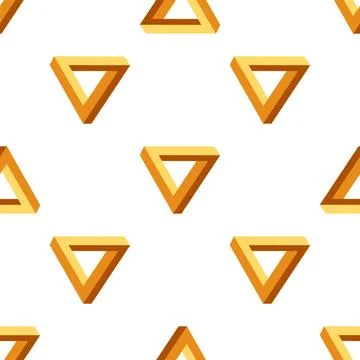 Seamless Triangles Pattern Seamless Triangles Pattern. Impossible Orange T... 스톡 사진