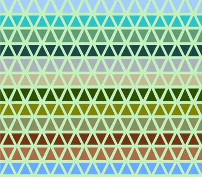 Seamless triangles vector illustration. Stock Illustration