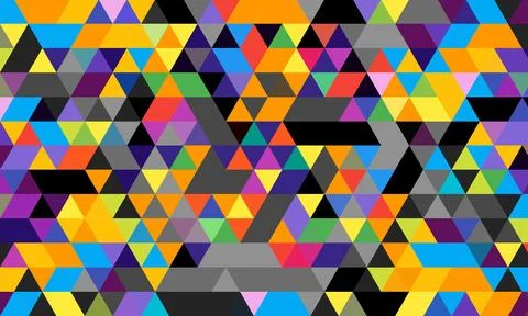 Seamless triangular colorful pattern as wallpaper Stock Illustration