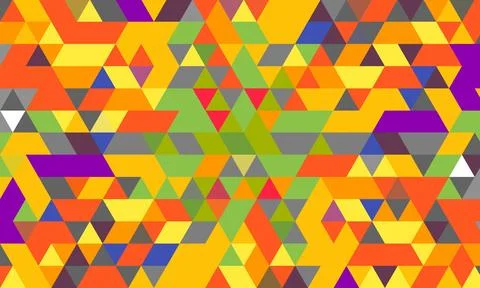 Seamless triangular colorful pattern as wallpaper Stock Illustration