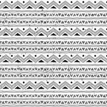Seamless Tribal Background Stock Illustration
