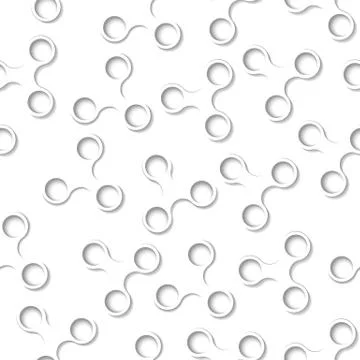 Seamless triple figures Stock Illustration