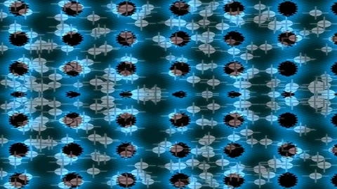Seamless tropical geometric leaf pattern background texture design wallpaper Stock Footage 339790638